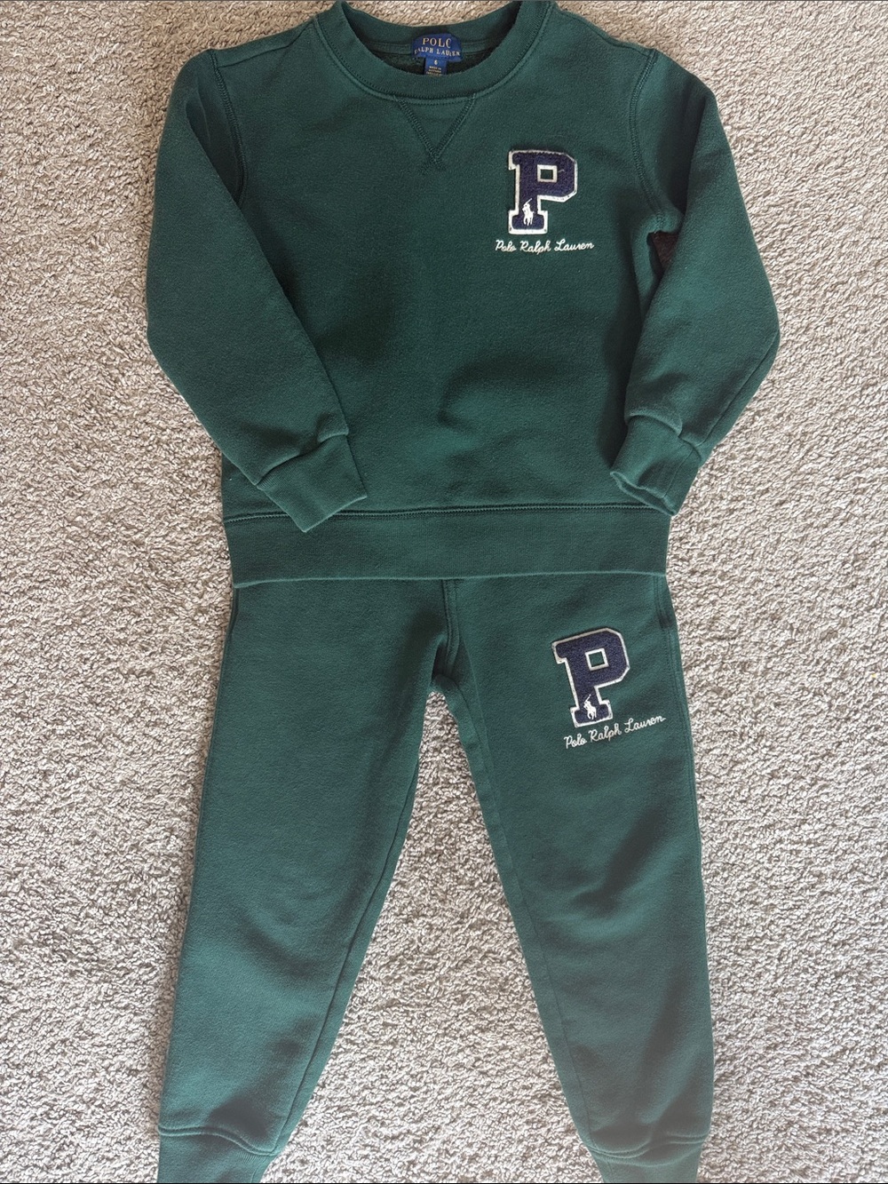 Polo by Ralph Lauren Kids Forest Green Sweatshirt & Joggers Set